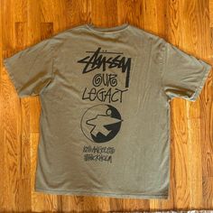 Rare Stussy X Our Legacy Surfman Pigment Dyed T Shirt. Never Worn In Brand New Condition. - Color: Khaki / Olive - Size: L Bought It At Stockholm Our Legacy Workshop, No Tag From The Beginning. It Is A Rare Color And Hard To Find Smaller Size Than Xl. Acid Wash Casual Tops With Logo Print, Casual Acid Wash Tops With Logo Print, Casual Acid Wash Shirt For Streetwear, Stussy Shirt, Paris Shirt, Jnco Jeans, Streetwear Inspo, White Tshirt Men, Skate T Shirts