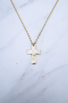 Hammered Cross Necklace – Ten Wilde Rustic Gold Cross Necklace, Hammered Cross Necklace, Gold Cross Pendant, Pendant Gold, Gold Cross, Jewelry Care, Cross Pendant, Lobster Clasp, Favorite Things