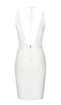 Looking for a summer dress that will make you look and feel your best? Look no further than our halterneck strap detail midi dress. This white dress is perfect for a day out in the sun, whether you're headed to the beach or just exploring your city. The halterneck strap adds a touch of elegance, while the midi length keeps you cool and comfortable. Gentle Dry Clean Only Colour may vary due to lighting on images. The product images (without model) are closest to the true colour of the product.Ite Satin Corset Dress, Plunge Mini Dress, Midi Pencil Dress, Denim Mini Dress, Denim Details, Stretch Satin, Dress Size Chart, Printed Mini Dress, Corset Dress