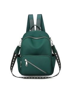 Opening method: zipperMaterial: Oxford clothProcessing method: soft surfaceNumber of shoulder straps: twoCarrying parts: soft handleBag type: three-dimensional bagLuggage shape: vertical squareColor: green, black Bag College, Waterproof Tote, Simple Backpack, Brown Crossbody Bag, Girls Handbags, Woven Tote Bag, Women Travel, 2021 Fashion, Messenger Bag Men