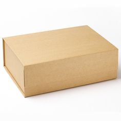 an open cardboard box on a white background