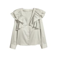 Brand New With Tags Summer Ruffle Blouse For Workwear, Feminine Ruffled Tops For Work, Trendy Ruffled Tops For Work, Trendy Workwear Tops With Ruffles, Spring Office Blouse With Ruffles, H&m Blouse For Summer Workwear, H&m Ruffled Blouse, H&m Trendy Spring Blouse, H&m Spring Office Tops