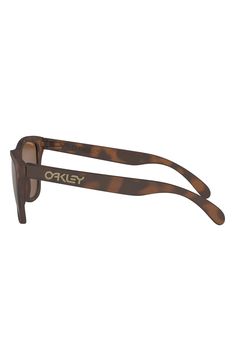 Logo-embellished temples add a flash of sporty style to these essential sunglasses complete with a keyhole bridge. Style Name:Oakley Frogskins 55mm Square Sunglasses. Style Number: 5785081. Casual Brown Sunglasses For Outdoor Activities, Brown Anti-reflective Sunglasses For Outdoor Activities, Brown Sports Sunglasses With Uv Protection, Brown Sports Sunglasses With Gradient Lenses, Brown Rectangular Plastic Sunglasses, Brown Anti-reflective Rectangular Sunglasses, Affordable Brown Anti-reflective Shield Sunglasses, Luxury Brown Anti-reflective Shield Sunglasses, Tortoiseshell Polarized Glass Sunglasses