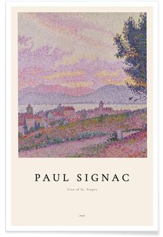 the cover of paul signac's book, view of st tropee