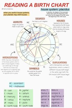 the birth chart for an astro sign