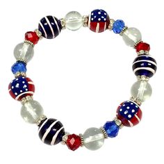 PRICES MAY VARY. ✓ PATRIOTISM - Show off your love for the country by wearing fiona USA Patriotic bracelet to parties and events. Influence others to express their love and support for the country. ✓ GREAT GIFT: Looking for a fun, unique and beautiful gift? Well, you’ve found it! Your family and friends will say WOW! How cute! when you put jewelry on. ✓ FASHION – This hand painted US Flags Bracelet will immediately put you in the spot light. Leaves bracelet is a great accessory for all occasions Blue Stretch Bracelet For 4th Of July Gift, Blue Adjustable Stretch Bracelet For 4th Of July, Independence Day Red Beaded Bracelets, Patriotic Red Beaded Bracelet, Independence Day Red Beaded Bracelets With Round Beads, Red Beaded Bracelets For Independence Day, Patriotic Blue Beaded Stretch Bracelet, Patriotic Red Beaded Bracelet With Round Beads, Patriotic Red Beaded Bracelets For Independence Day