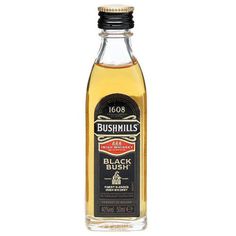 a bottle of bushmills black bush