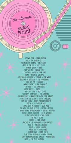 the ultimate wedding playlist poster