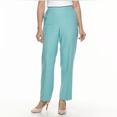 Color Palmgrn Product Details Crisp And Classic, You're Sure To Love This Women's Alfred Dunner Studio Pull-On Pants. Product Features Pull-On Design Flat Front 2 Pockets Fit & Sizing Short: 28-In. Inseam Regular: 30 1/2-In. Inseam Midrise Sits At The Hip Back Elastic Waistband Green Pull-on Style Pants For Spring, Alfred Dunner Pants, Flat Front Pants, Alfred Dunner, Pants Color, Pull On Pants, Product Features, Pant Jumpsuit, Straight Leg