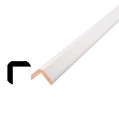 an image of a white t - mold with the end cut out to show it's length