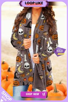 Halloween Element Cardigan Halloween Sale, Halloween, Free Shipping