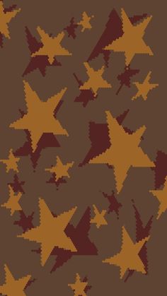 an orange and brown background with stars