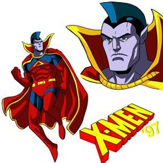 an image of two superheros with the words x - men