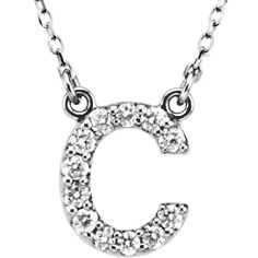 14K Solid Gold I1 GH Natural Diamonds Chain Length: 16 inches Initial C, Diamond Bar Necklace, Diamond Initial Necklace, Diamond Image, Diamond Solitaire Necklace, Letter C, Solitaire Necklaces, Diamond Bar, Necklace Craft