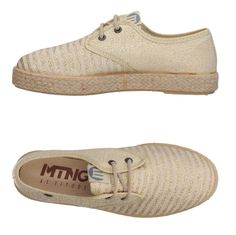 New With Tags Size Us 6 Textile Slip-on Espadrilles With Textured Sole, Beige Slip-on Espadrilles With Textured Sole, Beige Lace-up Espadrilles With Woven Sole, Espadrille Sneakers, Espadrille Shoes, Espadrilles, Size 6, Women Shoes, Sneakers