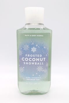 Bath and Body Works FROSTED COCONUT SNOWBALL Shower Gel - 10 fl oz / 295 mL with Aloe and Vitamin E Fragrance Notes: Frosted Coconut, North Pole Vanilla, Winter Freesia, Snow-Kissed Woods, Spun Sugar PAYMENT Paypal Accepted. SHIPPING 1. Our stock all ships from our US-based warehouses. 2. Shipped via USPS or Fedex  (depending package weight)                                                                                       3. All orders will ship within 1 business day Frosted Coconut Snowball, Coconut Snowballs, Winter Shower, Victoria Secret Love Spell, Spun Sugar, Car Fragrance, Fragrance Diffuser, North Pole, Packing Material