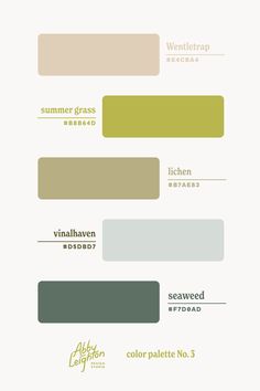 the different shades of paint are shown in this graphic style, including yellow and green