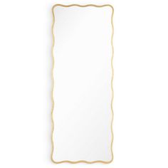 a gold framed mirror on a white wall with an empty space in the middle for text