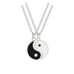 PRICES MAY VARY. Material: High Quality Alloy, Hypoallergenic, Free of Lead and Nickle, high polished and thick white gold plating, Fadeless and Durable. Design:Personalize BFF Ying And Yang Pendant Necklace. They are good matching puzzle couples relationship necklaces. Occasion: The yin yang necklace matched with different dresses, sportswear, casual clothes, which is a set of elegant and worthy of matching necklace. Perfect Gift:Perfect Gift for your lovers, girlfriend, best friend, wife, or y Eight Trigrams, Yin Yang Bracelet, Punk Necklace, Necklaces Set, Necklace Gothic, Bracelet Couple, Trendy Necklace, Cm Punk, Gothic Necklace