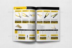 an open book with tools and instructions on the page - miscellaneous objects print templates