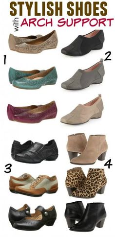 Stylish shoes with arch support should help support your natural alignment and prevent and relieve heel and foot pain. Here are a few of my favorites Grandma Shoes, Shoes For High Arches, Plantar Fascitis, Reebok Shoes Women, Supportive Shoes, Clothes For Fall, Stylish Shoes For Women, Comfortable Work Shoes, Orthotic Shoes