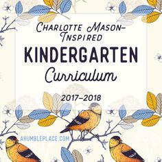 the front cover of charlotte mason's inspired children's book, kindergartn