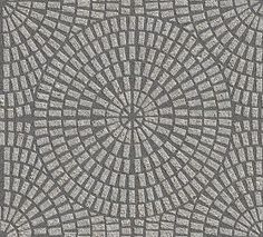 an image of a tile pattern in grey and black colors, with the center design on top