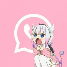 Miss Kobayashi's Dragon Maid Kanna anime app icon WhatsApp Team Multifandom, Miss Kobayashi's Dragon Maid Kanna, Dragon Maid Kanna, Mi Team, Dragon Maid, Miss Kobayashi's Dragon Maid