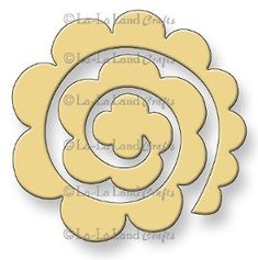 a paper cutout of a flower with the letter g in it's center