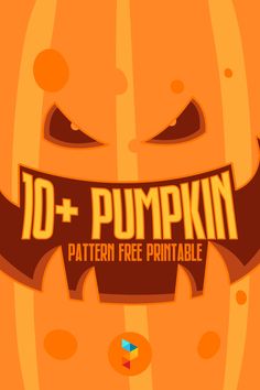 an image of a pumpkin with the words 3d pumpkin pattern free printable