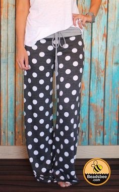 Cold weather is here and that means sitting by the fire in comfy lounge pants with a good book or movie. We love our new Polka Dot Lounge Pants for lounging around the house or wearing to bed! These feature an AMAZINGLY soft French Terry fabric and come with a high-waisted drawstring band. You will love the extra long length (Inseam is 31") and the adorable polka dot details to keep you cute and comfy at the same time!Made of 60% Cotton, 35% Polyester, 5% SpandexSmall (0-4)Medium (4-8)Large ... Sitting By The Fire, Comfy Lounge Pants, Comfy Lounge, Artsy Style, Over 60 Fashion, Comfy Clothes, 60 Fashion, Terry Fabric, Floral Short