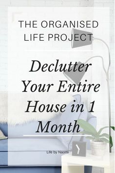 the organized life project how to declutter your living room