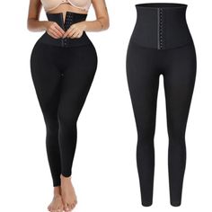 Gener; Women Size/Measures: S M L Xl Material: 35% Cotton 65% Polyester Condition:100% New & High Quality Style: Designed With High Waistband For Buckle Control, Have Big And Wide 3 Columns Hooks-And-Eye Closure, Provide You With More Chioces To Adjust The Size As Necessarry And Get Higher Compression On Tummy Control Make You Slim And Body Shaper. Color: Black Season: All Seasons Occasion/Activity: All Activities Package Included: 1 Pants Care Instructions: Hand Wash Or Machine Wash, Gentle Cyc High Waist Compression Leggings With Wide Waistband, Tight High Waist Black Yoga Pants, Tight High Waist Leggings With Wide Waistband, Black Tight High Waist Yoga Pants, Black High Waist Tight Yoga Pants, Tight Black Bottoms With Wide Waistband, High Waist Compression Elastane Pants, High Waist High Stretch Yoga Pants, Tight High Rise Pants With Wide Waistband