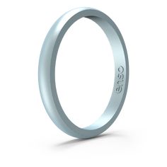 a wedding ring with the word eos engraved on it's side, against a white background