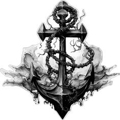 Tattoos With Anchors, Anchor Tattoo Design, Background Printable, Anchor Tattoo, Tattoo Stencil, Art Png, Png Transparent Background, Tattoo Stencils, Png Transparent