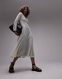 Topshop netted lace full skirt maxi dress in ecru  | ASOS Joni Jeans, Drop Top, Full Skirt, Dress Details, Style Icons, Fitness Models, Asos, Topshop, Maxi Dress