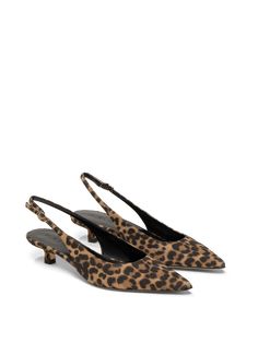 Seen here in glamorous leopard-print suede, The Lisinda became an It-girl favorite as soon as it launched. A classic slingback with a chic pointed toe and sculpted kitten heel, it feels both on trend and thoroughly timeless. Cheetah Print Wedding, Leopard Kitten, Closed Toe Heels, Shoes Flats Sandals, Slingback Heel, Shoe Print, It Girl, Heeled Loafers, Kitten Heel