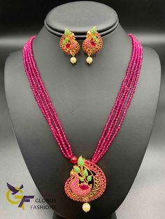 Cute multicolor stones Peacock design pendant with matching pink beads chain Handmade jewelry One gram gold jewelry Silver-plated jewelry Official Website globusfashions.com 🌸 S H O P . M O R E . S T Y L E S 🌸 https://www.etsy.com/shop/Globusfashions Necklaces - https://www.etsy.com/shop/Globusfashions?section_id=18712263 Bracelets - https://www.etsy.com/shop/Globusfashions?section_id=18969767 Pendant Sets - https://www.etsy.com/shop/Globusfashions?section_id=18707402 Tikka - https://www.etsy. Peacock Design Jewelry For Party, Festive Multicolor Gemstone Beads Jewelry, Festive Beaded Pendant Jewelry, Festive Pink Gold Plated Jewelry, Multicolor Gold Beaded Jewelry For Wedding, Peacock Design Pendant Necklace For Celebration, Pink Gold Plated Round Necklace, Multicolor Gold Beads Jewelry For Celebration, Pink Beaded Kundan Necklace For Diwali