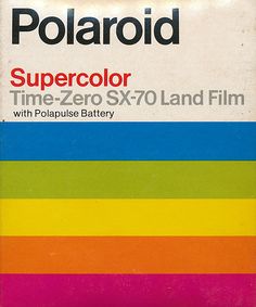 polaroid supercolor time - zero x70 land film with polaroid battery