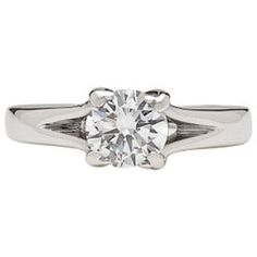 GIA 0.76 Carat D/VS2 Diamond Engagement Ring