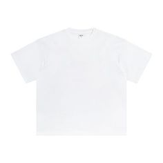 A-140-white Solid Color Boxy Fit Tops For Streetwear, Basic Solid Boxy Fit Tops, Classic Oversized Tops For Everyday, Oversized Short Sleeve Basic Top, Plain Drop Shoulder Tops For Streetwear, Oversized Plain Shirt For Streetwear, Basic Plain Drop Shoulder T-shirt, Oversized White Plain Tops, Oversized Basic Plain Shirt