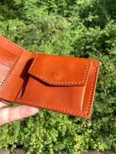 Leather Wallet Minimalist wallet Bifold wallet Vegetable Tanned Gift for Boyfriend or Girlfriend 21st birthday gift Anniversary Gift by GeorgeZaridzeLeather on Etsy Bifold Wallet With Flat Pocket For Daily Use, Rectangular Smooth Grain Wallet As Gift, Gift Bifold Wallets With Smooth Grain, Brown Bifold Wallets For Personal Use, Everyday Bifold Coin Purse, Smooth Grain Bifold Wallets As Gift, Minimalist Leather Wallet, Wallet Minimalist, 21st Birthday Gifts