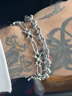 Silver Chain Bracelet For Men, Streetwear Bracelet, October Jewelry, Streetwear Jewelry, Dope Jewelry Accessories, Weird Jewelry, Mens Silver Jewelry, Y2k Jewelry, Dope Jewelry