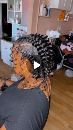 Ashley Young on Instagram: "4 Butterfly Braids 💕 . . . . . . . . . . #atlhairstylist #blackgirlmagic #boxbraids #braids #braidstyles #bride #fashion #houstonhairstylist #knotlessbraids #lahair #lahairstylist #losangeles #losangeleshairstylist #love #miamihairstylist #naturalhairstyles #naturalhairstylist #naturalista #naturallyshesdope #protectivestyles #silkpress #teamnatural #twistout #wedding #weddinginspiration #weddinginspo #weddingphotographer #weddingplanner #weddings #weddingstyle" Deep Wave Braids Black Women, 4 Braids Cornrows With Curls, Goddess Braid Updo, Wedding Updo With Braids, Four Butterfly Braids, Braided Updo With Curls, 2 Braid Styles For Black Women, 2 French Braids With Weave Curls