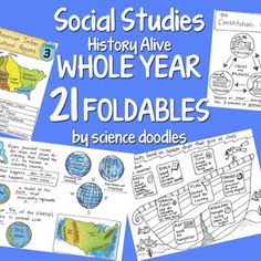 social studies history alive whole year 2 foldables by science doodles