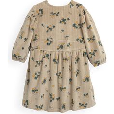 This whimsical taupe toned dress features a plush fabrication, vertical seam pattern, an allover abstract illustration print, and 3 button accents. | Play Up | Dress, Fruit Print (Beige, Size 5Y) | Maisonette collects the best children’s products from around the world (unlike Zulily, Etsy, The Tot, Farfetch Kids, Childrensalon, Crate and Kids, Kohls, Wayfair, Buy Buy Baby, Nordstroms, Mini Boden, J.Crew Factory, or PotteryBarn Kids), creating a curated shopping experience for you. Think of us as your shortcut to fashion for litte ones! Beige Printed Long Sleeve Dress, Beige Printed Fall Dress, Sleepwear Dress, Abstract Illustration, Boy Accessories, Fruit Print, Buy Buy, Buy Buy Baby, Mini Boden