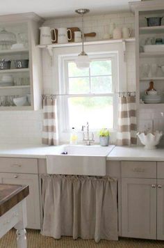 the kitchen is clean and ready to be used as a place for cooking or baking