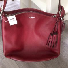 Coach Shoulder Bag And/Or Crossbody. Color Is Black Cherry And Is A Legacy Bag. Top Has Zipper Closure With Side Pocket Zipper. Silver Trim. Never Used, Coach Burgundy Bag With Zipper Closure, Coach Legacy, Mk Purse, Juicy Couture Charms, Coach Handbag, Bags Coach, Black Leather Crossbody Bag, Coach Shoulder Bag, Crossbody Messenger Bag