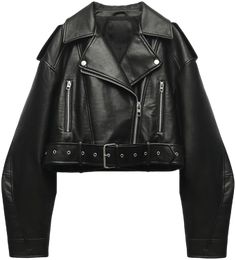 Zara Jackets Women, Washed Leather Jacket, Faux Leather Jacket Women, Biker Look, Short Leather Jacket, Leather Coat Womens, Biker Coat, Zara Jacket, Black Faux Leather Jacket