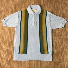 Vintage 80s Sears Sportswear Striped Pattern Basic Essential Casual Dress Preppy 1980s Fashion Blue Collar Shirt Large Mens Condition:  Excellent Used Condition  = No Flaws Measurements: Please see photos above for all measurements IF YOU BUY TWO OR MORE ITEMS USE THE CODE BUNDLE @ CHECK TO SAVE 20% WE SHIP WITHIN 24 HOURS AFTER PURCHASE! Please be aware that we do not offer free returns!! The Buyer is responsible for the cost of the return label.  Follow us on TikTok & Instagram @findsnostalgic Retro Blue Collared Top, Blue Collared Retro Tops, Blue Retro Collared Tops, Retro Fitted Blue Tops, Mens 80s Fashion, 80s Fashion Men, Dress Preppy, Mens 80s, Preppy Dresses